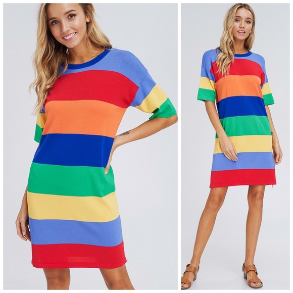 πLAST 1! πColor Block Super Soft Dress - Picture 5 of 7